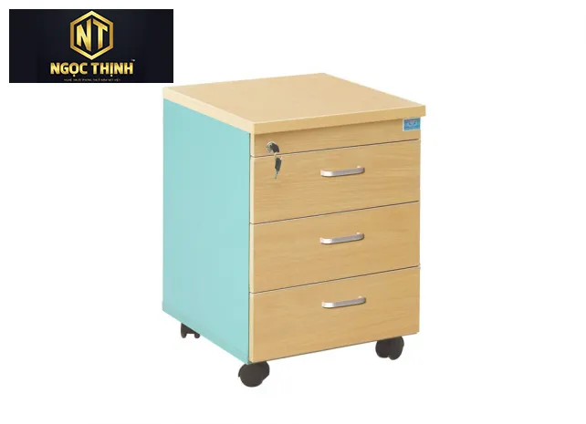 Hộc gỗ công nghiệp di động 3 ngăn kéo SVM3D